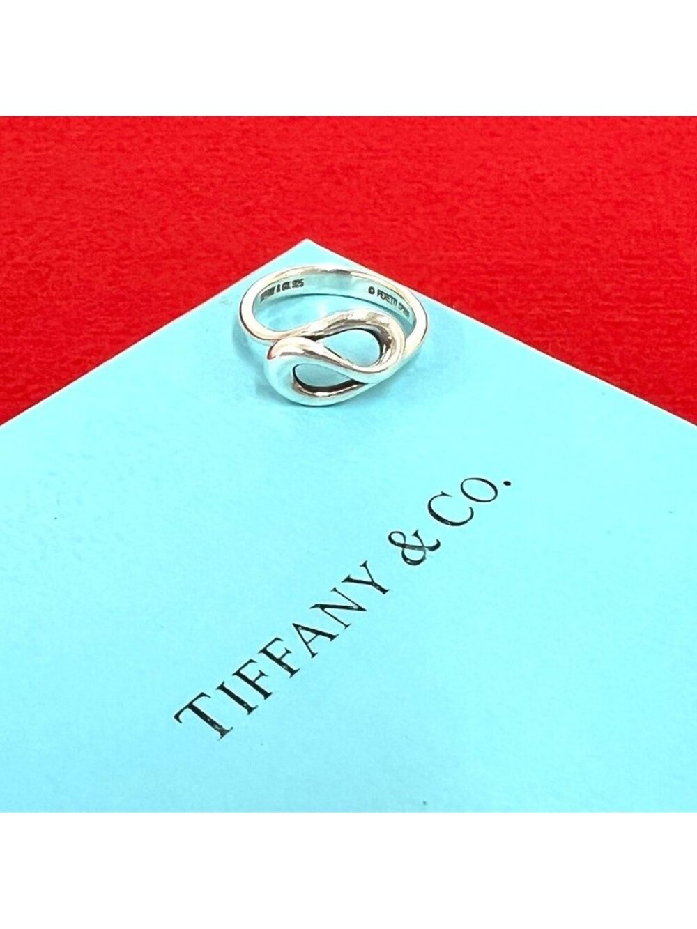 Tiffany & Co Vintage Open Wave Ring 925 Sterling Silver